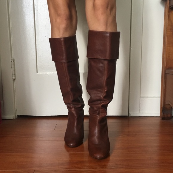 Steve Madden tall mahogany boots - Picture 2 of 8